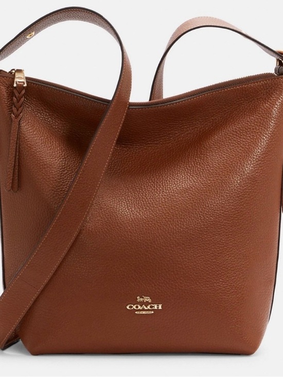 Coach Handbags - COACH Brown Leather Shoulder Bag